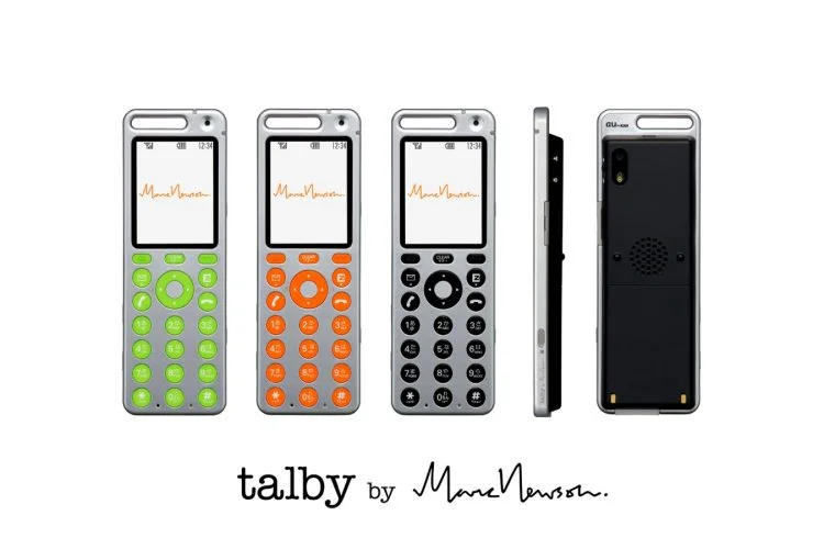 talby（au Design project） カラー名称：Hornet Green, Orange Orange, Hole Black